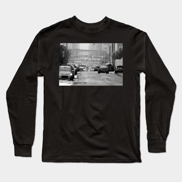 Traffic in the Winter. Long Sleeve T-Shirt by CanadianWild418